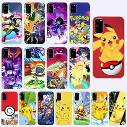 Soft Silicone Case For VIVO Y21 Y21S Y33S Y53 Y35 Y22S Y16 Y02S Y01 X80 V25 Pro MK-56 Pokémon Pikachu