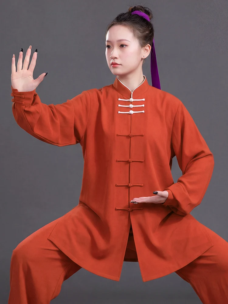 Women's 2026 New Summer Tai Chi & Baduanjin Set - Daily Wearable, Pearl Cotton, Mid-Calf, Youthful Design for Martial Arts Pract
