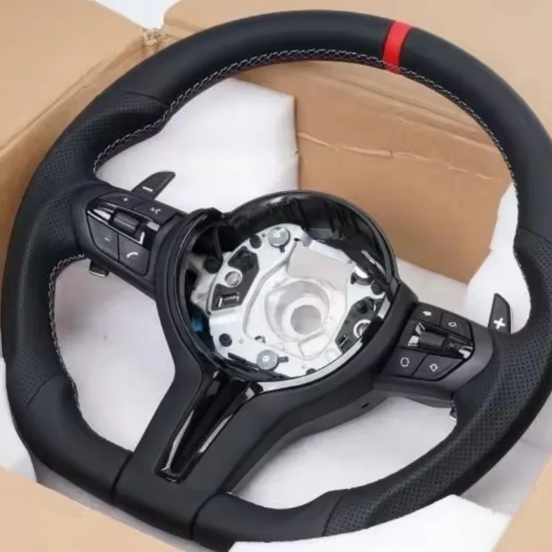 Car Steering Wheel Leather For BMW E87 E90 E91 E92 X1 E84 X5 X6 E70 E71 Z4 E89 E90 E88 E93 E81 E82 Steering Wheel Accessories view 2