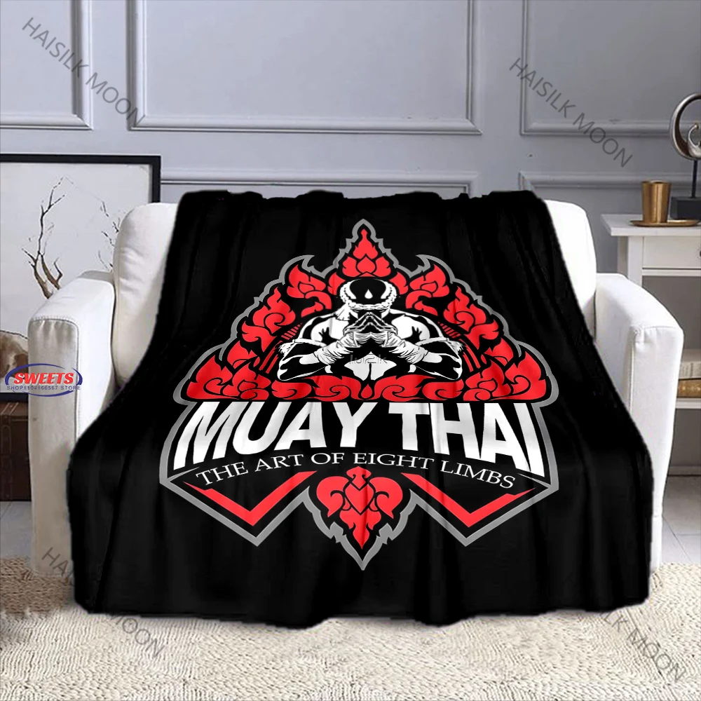 New Muay Thai Blanket Exclusive Blanket for Boxing Lovers Lightweight Home Sofa Office Boxing Gym Four Seasons Available Gifts