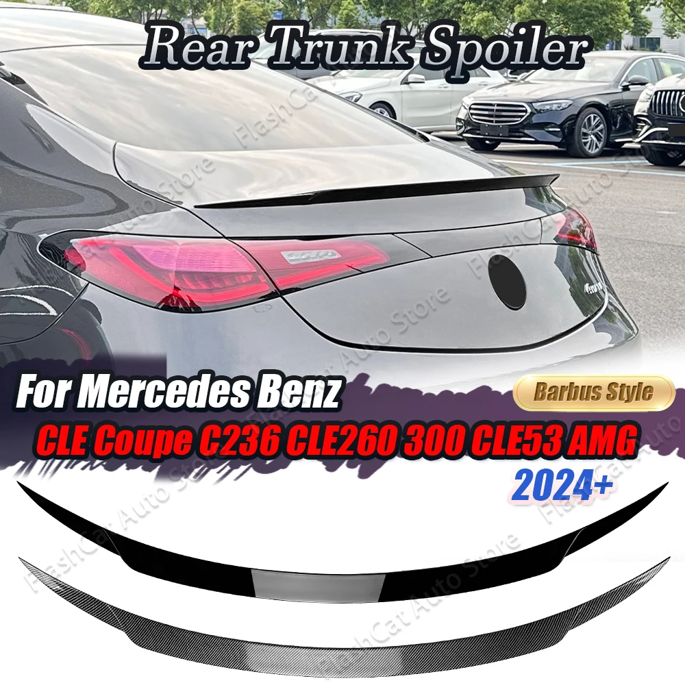 

Roof Tail Wing Body Kit For BRABUS Style For Mercedes Benz CLE Coupe C236 CLE260 CLE300 CLE53 AMG 2024+ Car Rear Trunk Spoiler