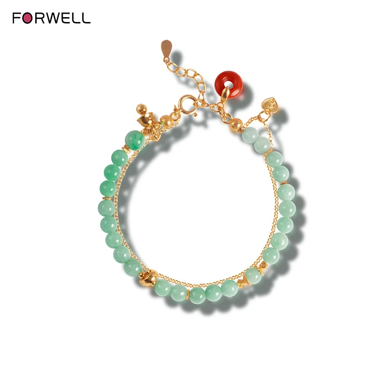

FORWELL Natural Jade Bracelet Female Charm Fortune Brand Simple Exquisite Luxury Quality Fashion Jewelry Women's Hand Bracelets