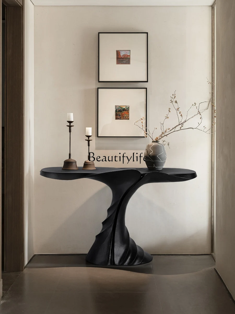 Side View Wall-Mounted Decorative Art Console