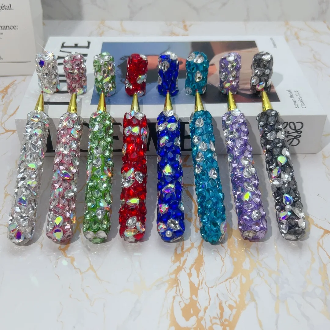 

Шариковая ручка с 10-мя сердечками, блестящая алмазная ручка для подписи, канцелярские принадлежности для письма, студенческая практика, школьные канцелярские товары, подарок