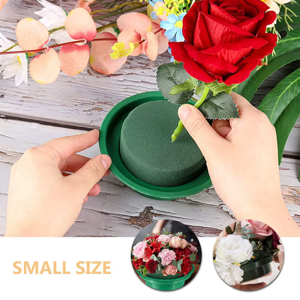 

2 шт. круглые цветочные грязевые цветочные композиции основы сильное водопоглощение DIY держатель для цветов цветочные украшения поставки