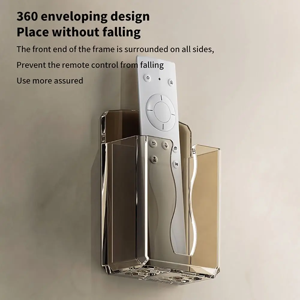 1Pcs Hanging Stand Air Conditioner Remote Holder Wall Mounted Storage Remote Controller Holder Transparent Universal