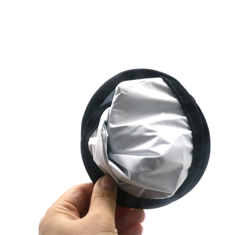 Reflektor reflektif 30cm, genggam 2 In 1 Multi cakram fotografi Studio foto Oval saku dapat dilipat portabel putih perak emas