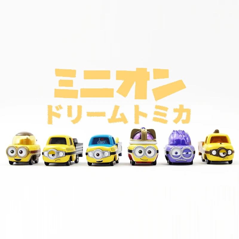 TAKARA TOMY Minion figura de aleación fundida a presión, modelo estático, colección de juguetes decorativos para niños, regalos de vacaciones para amigos.