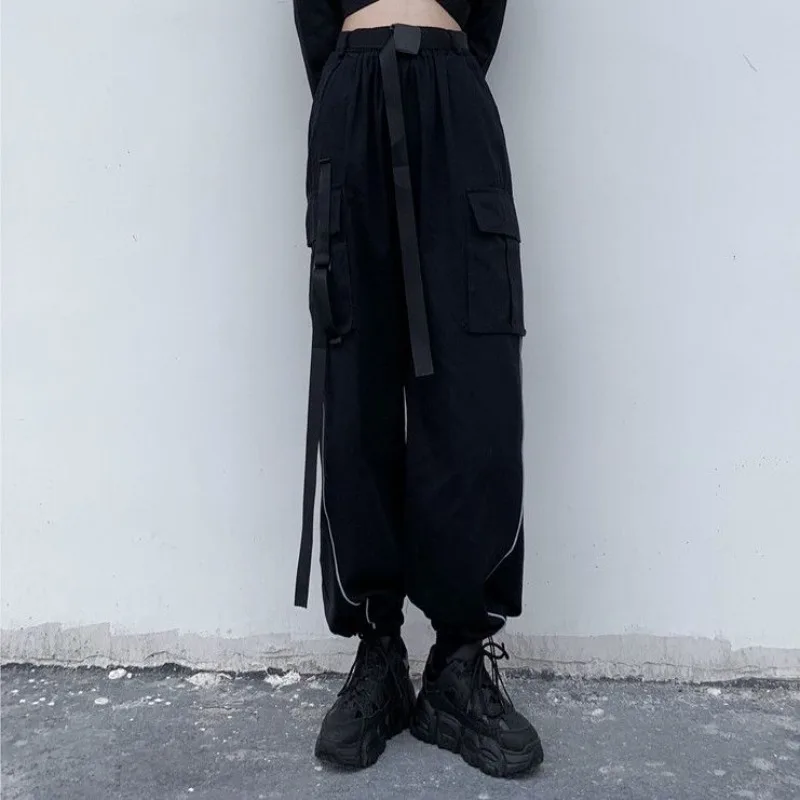 جديد الربيع والخريف رقيقة النسخة الكورية العمل السراويل عاكس حزمة أقدام فضفاضة تنوعا الترفيه تسلق الجبال السراويل في الهواء الطلق #2