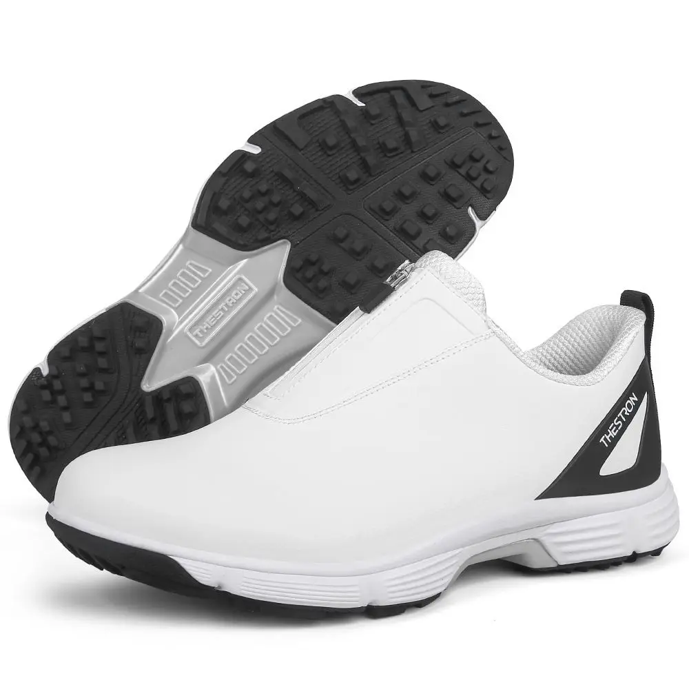 2025 Men's Luxury Brand Walking Shoes Designer Golf Sneakers Men's Leather Golf Trainers