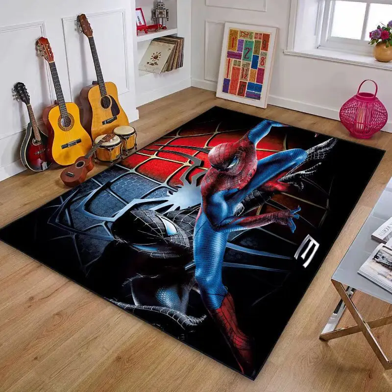 

Marvel Superhero Spider Man Indoor Large Area Rug Living Room Bedroom Decoration Floor Mat Kitchen Bathroom Non Slip Carpet