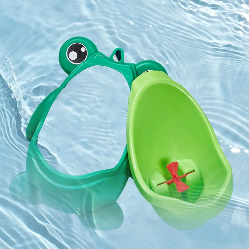 Cute Frog Training Urinal Boys Wall-mounted Urinal Frog Shape Boys Vertical Urinal Potty Boys Stand Vertical Pee Urinal Trainer