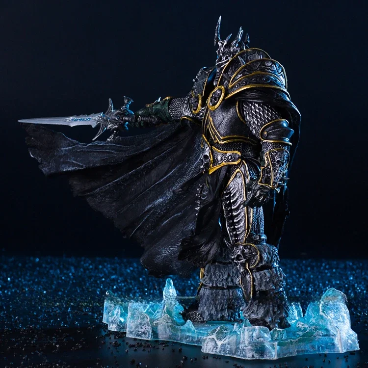 36cm World of Warcraft Game Peripherals DC 7th Lich King Illidan Stormrage Anime Figure Model Desktop Decoration Gifts Toys Kids