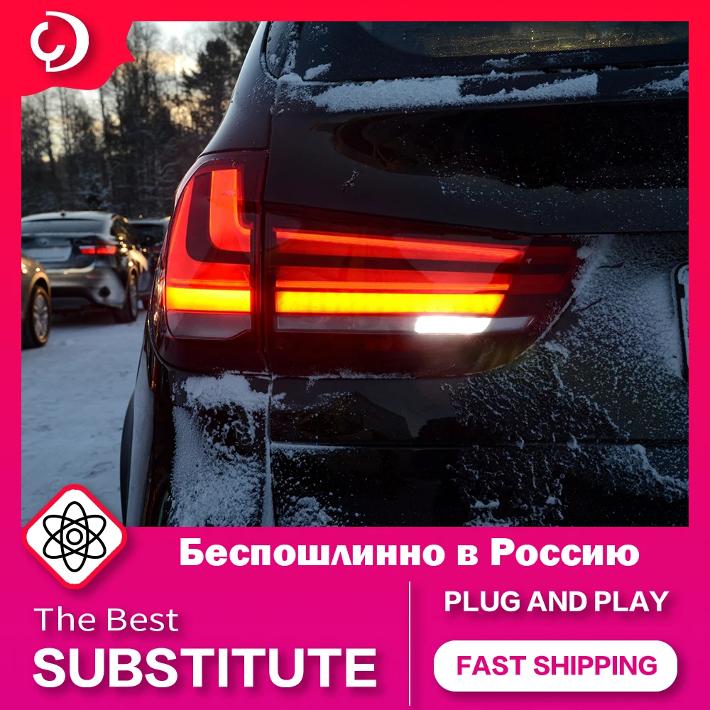 AKD Car Styling Taillights for BMW X5 F15 2014-2018 Upgrade 2023 Style LED Taillights DRL Rear Reverse Brake Light Accessories