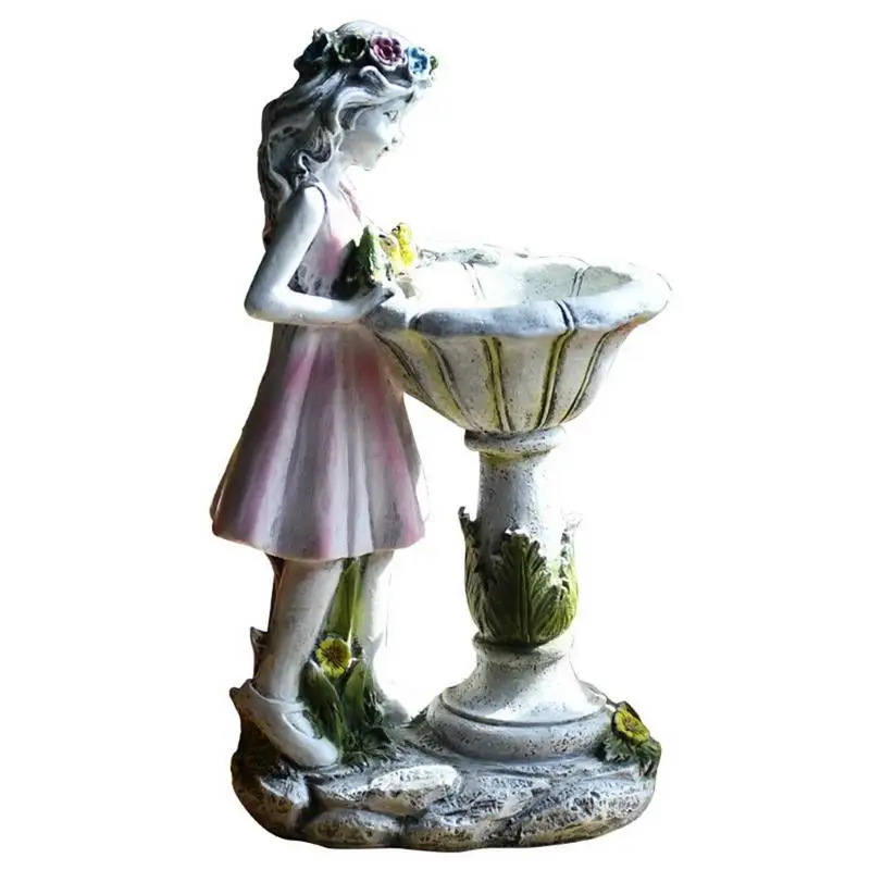 

Fairy Garden Statues Garden Sculptures & Statues Garden Fairy Outdoor Solar Powered Garden Fairy With LED Figurine Resin