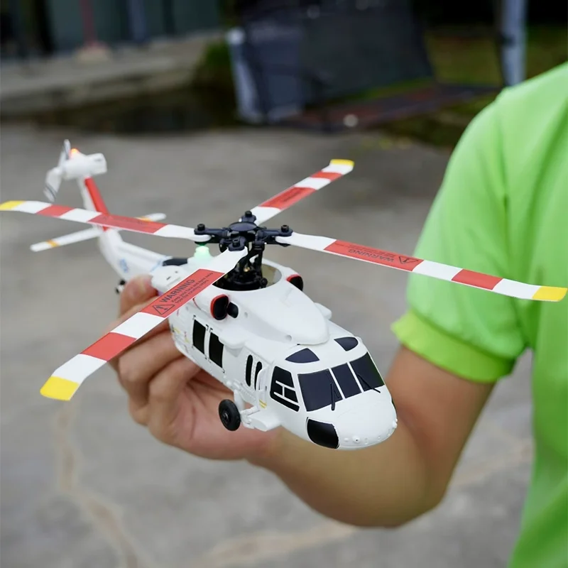 Weili's novo helicóptero de controle remoto k270 black hawk uh60 simulação de quatro canais modelo sem escova atualização fluxo óptico posit