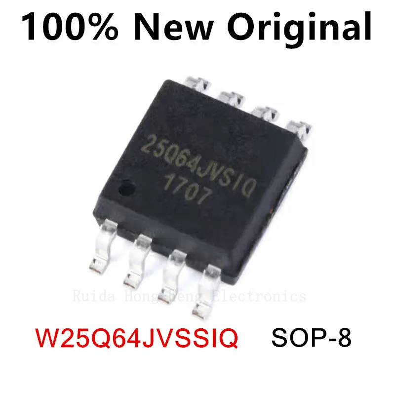 10-20PCS/Lot W25Q64JVSSIQ 25Q64JVSSIQ SOP-8 New original 64Mbit SPI FLASH memory chip
