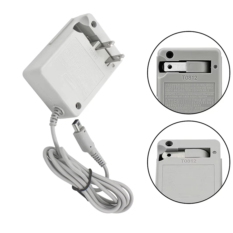 US EU Plug Travel Charger for 3DS Charger 2DS NDSi Charging Cable Charging Adapter Power Supply New 3DS XL/LL Adapter