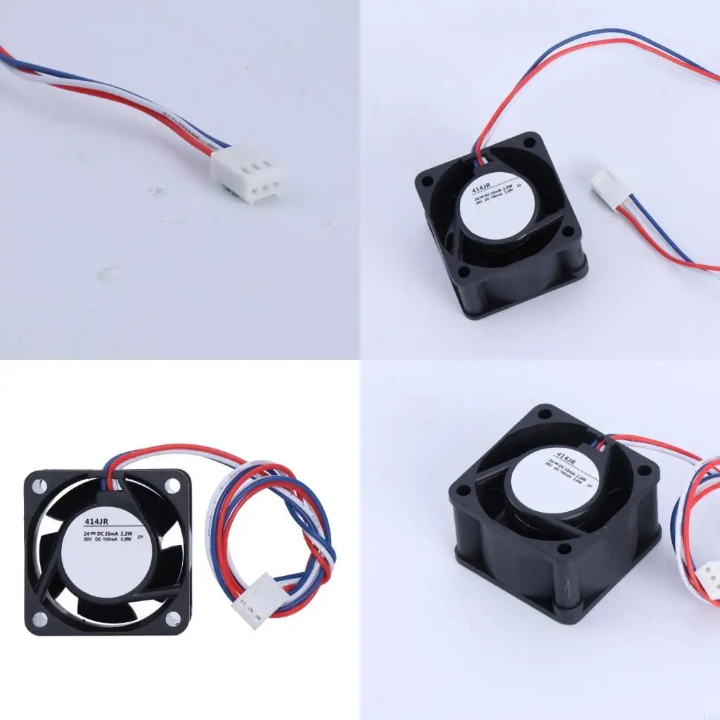 

K3NB New Inverter Coolers 414JR with a Complete set of Brackete, 24V 35mA 2.3W 3Pin 4x4x2.5 for Inverters Fan