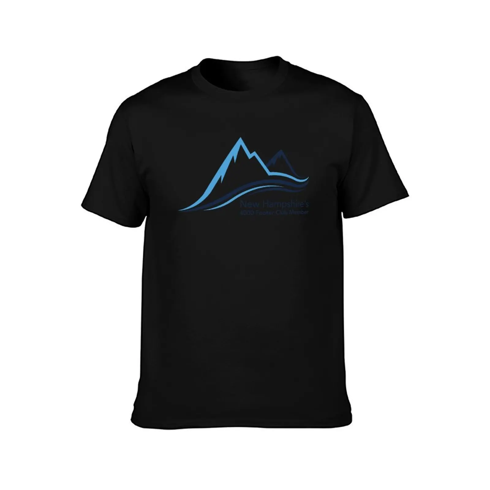 New Hampshire 4,000 Footer Club T-Shirt, Summer Casual Cotton Tee, Oversized Streetwear Tops, Vintage Graphic Print, 100% Cotton
