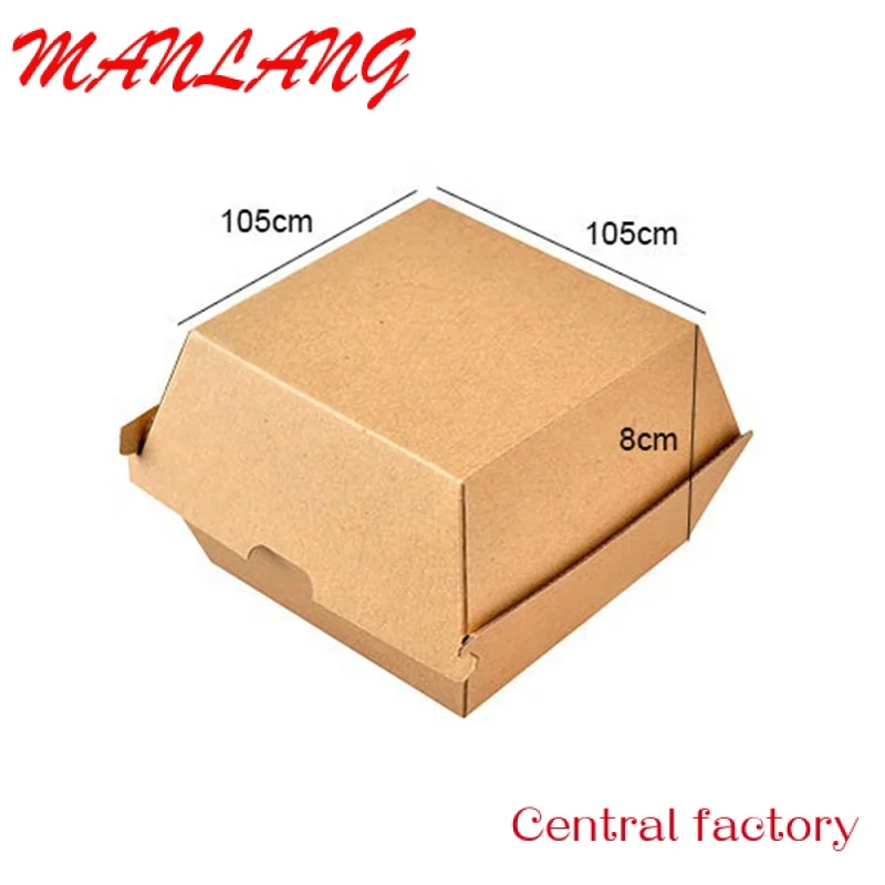 Custom  custom design Eco-Friendly food packaging box hamburger box