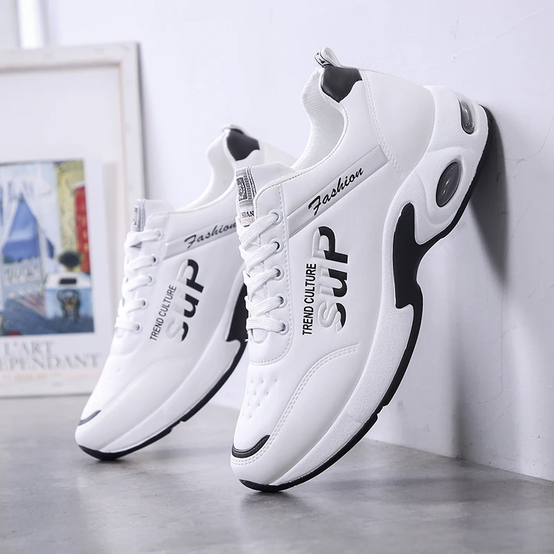 

New Men Running Shoes Breathable Air Cushion Sneakers Men Outdoor Lace Up Walking Shoes Non-slip Men Sport Shoes Tenis Masculino