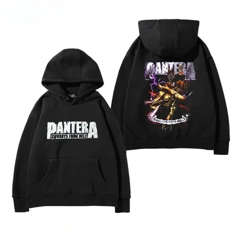 2026 Winter Pantera Band Cowboys From Hell Graphic Hoodie Unisex Men Women Sweatshirt Vintage Long Sleeve Fans Gift Streetwear