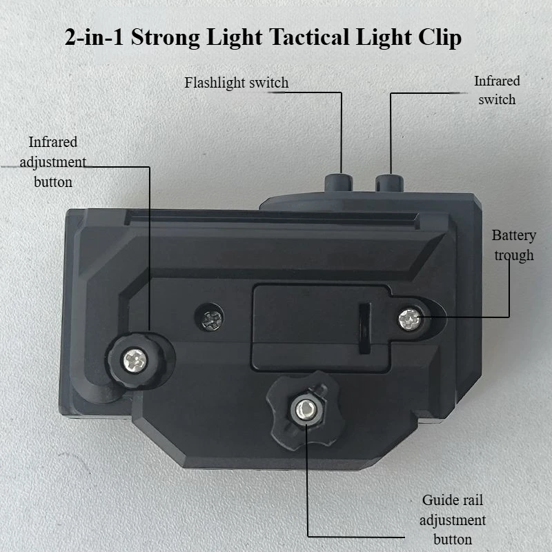 시력 전술 부품 어린이 장난감 총 액세서리 손전등 범위 마운트 20mm 레일