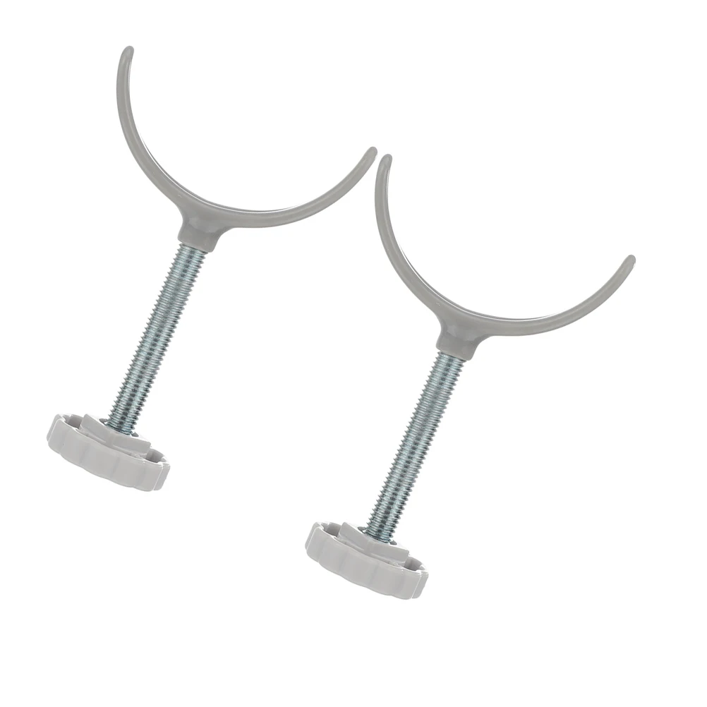

2 pcs Children Safety Guardrail Durable Aluminum Gate Kit Fittings U Shaped Holder Metal Handrail Bracket Stair Gate Y Fittings
