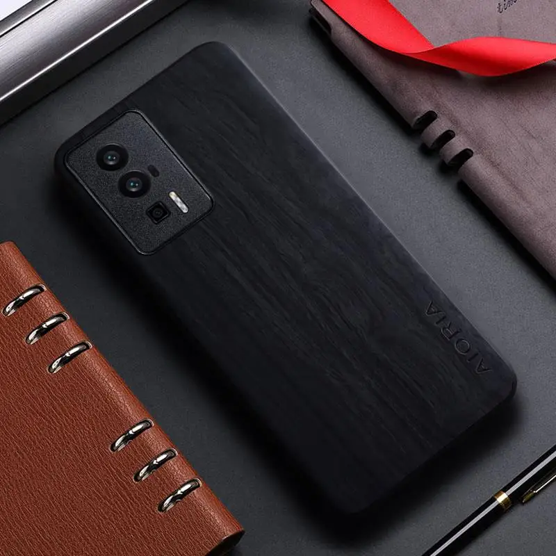 Case for Xiaomi Poco F5 M3 M4 M5 M5S X3 X4 X5 Pro GT NFC funda bamboo wood pattern Leather cover for xiaomi f5 pro c40 case capa