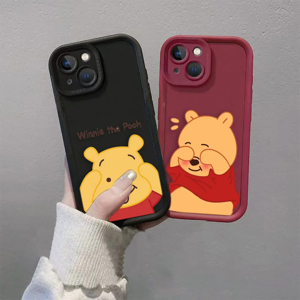 Disney Winnie The Pooh Bär Telefon Fall Für MOTO G9 G24 G32 G34 G35 G52 G53 G54 G60 G75 G84 G85 E22 E32 E40 EDGE 40 50 60E Fall