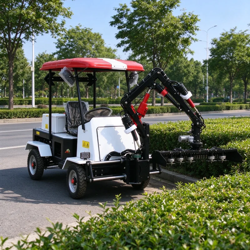 Commercial Grade Pole Mounted Hedge Trimmer with Rotating Cutting Head, Customizable for Orchard and Vineyard Applications
