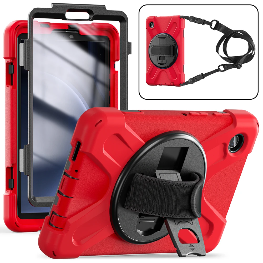 Kids Case For Samsung Galaxy Tab A9 A9 Plus A8 A7 Lite Armor Rotective Rugged Case S6 Lite S7 S8 S9 FE Plus Tablet Strap Cover