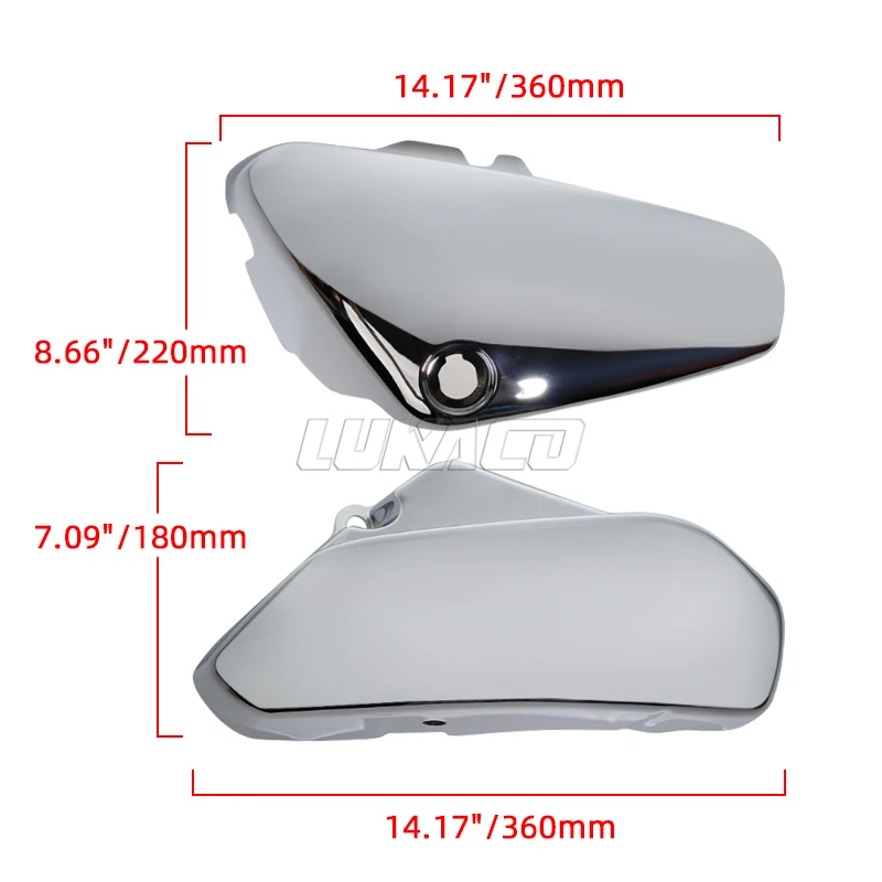 Motorcycle Fairing Guard Protector Chrome Battery Side Covers For Suzuki Boulevard Voluisa C50 VL400 VL800 2005-2017Fairing