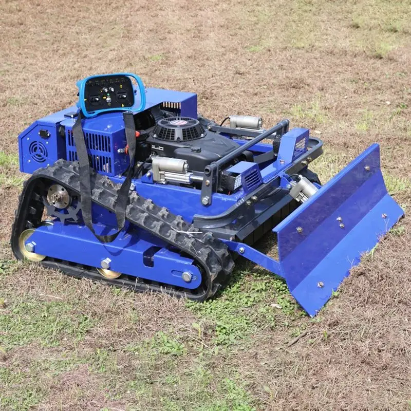 

Customized Intelligent remote-controlled self-propelled lawn mower, tracked farm all terrain lawn mower, industrial grade