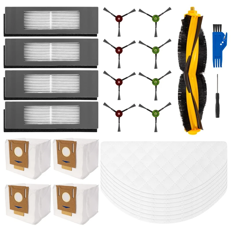 Accesorios de repuesto para Robot aspirador ECOVACS DEEBOT T8 T8 AIVI T8 MAX N8 Pro N8 Pro + Yeedi Vac/Yeedi Vac Max, 1 Juego