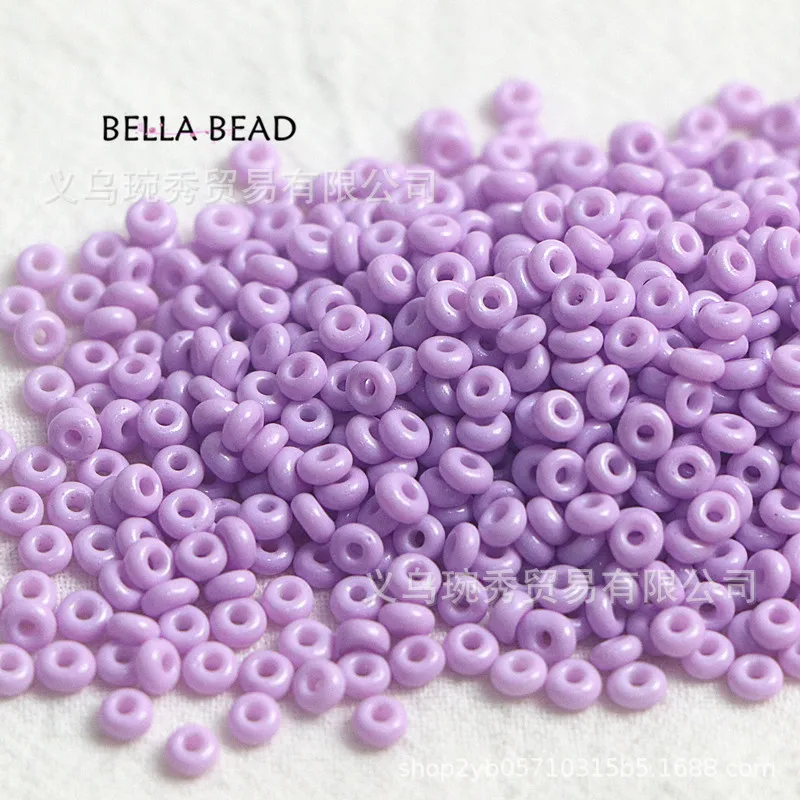 10g 4mm 3mm domestic super donut oil painting solid color beads handmade diy beaded beads bracelet necklace jewelry accessories.