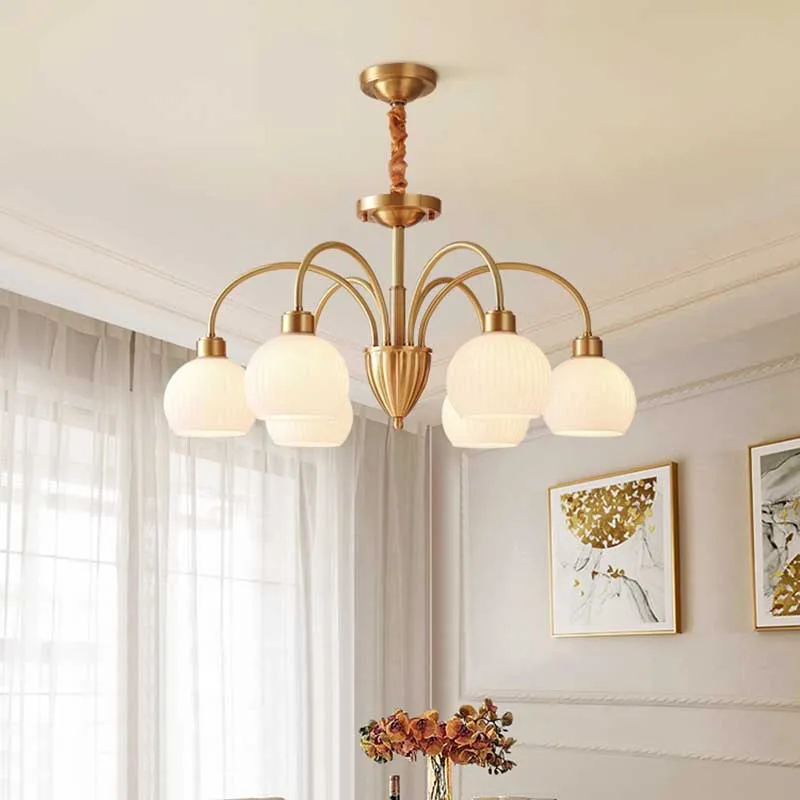 French Vintage Style Glass Pendant Light For Bedroom/Parlor | DecorPendant Lamp | Pottery Jar