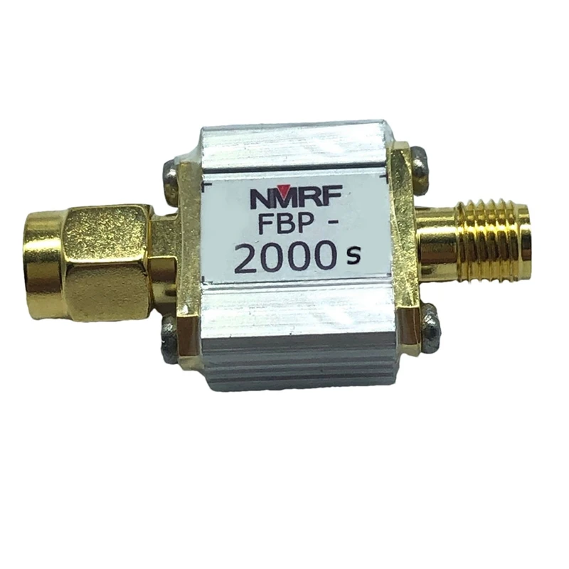 NMRF RF RF 동축 대역 통과 SAW 필터 FBP-2000S, 2000Mhz, 2000Mhz, 1DB 대역폭, 5Mhz, SMA 인터페이스 금속, 1 개