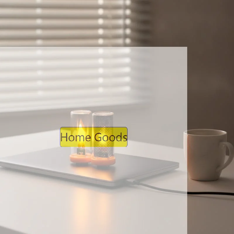 Blow Control Flashing Candle Light LED USB Flame Filament Frosted Clear Glass Night Light for Car Home Room Laptop PC Decoratio