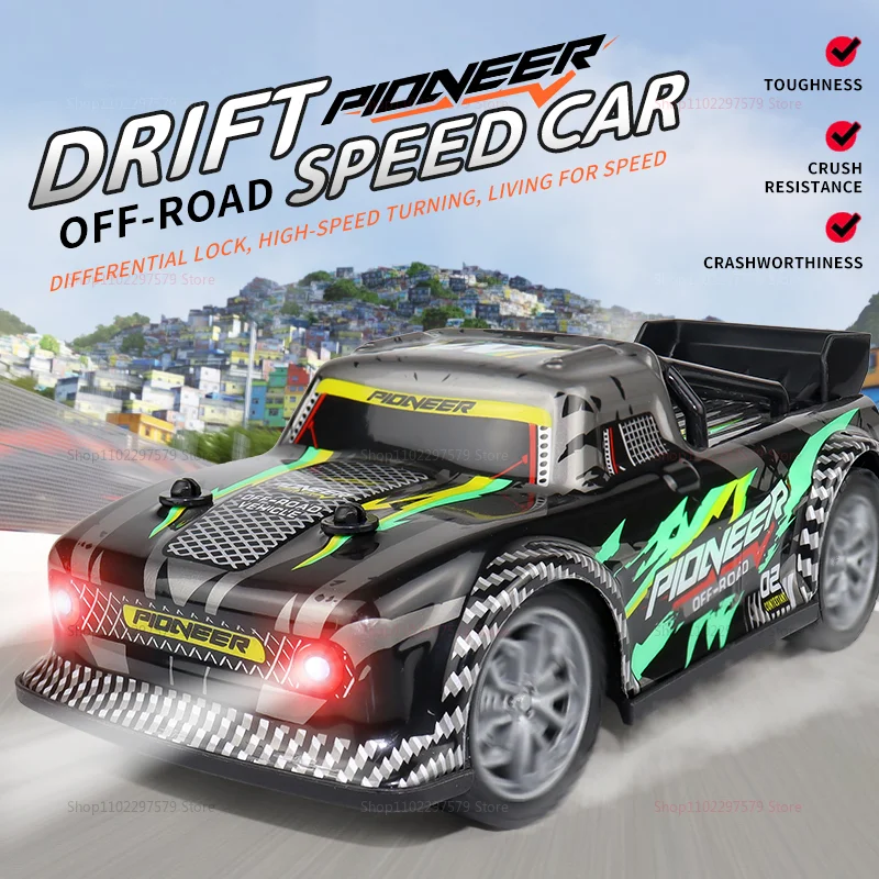1:20 Scale RC Off-Road Drift Car With LED Lights High-Speed Remote Control Toys For Kids Adults Perfect Competitive Racing Gifts