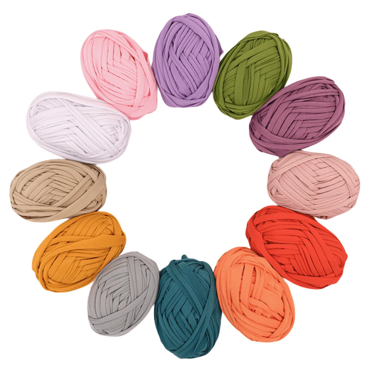 3 Stück dickes Strickstoffgarn zum Häkeln, DIY, gewebter Teppich, Tasche, Kissen, Matte, Häkelgarn, kreatives handgewebtes Stoffstreifengarn