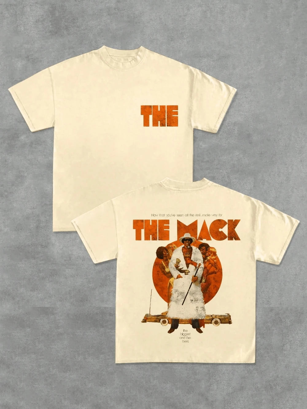 

"Mike Movie" Retro Style Gangster Film Theme Fashion 220g T-shirt, All-Season Casual Loose Fit Couple Streetwear Top