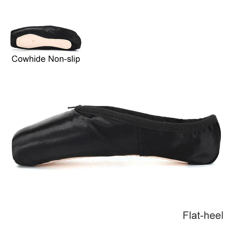 Filles ballerine Ballet Pointe chaussures femmes dames ballerine professionnelle chaussures avec rubans rose/rouge/noir classique chaussures de Ballet