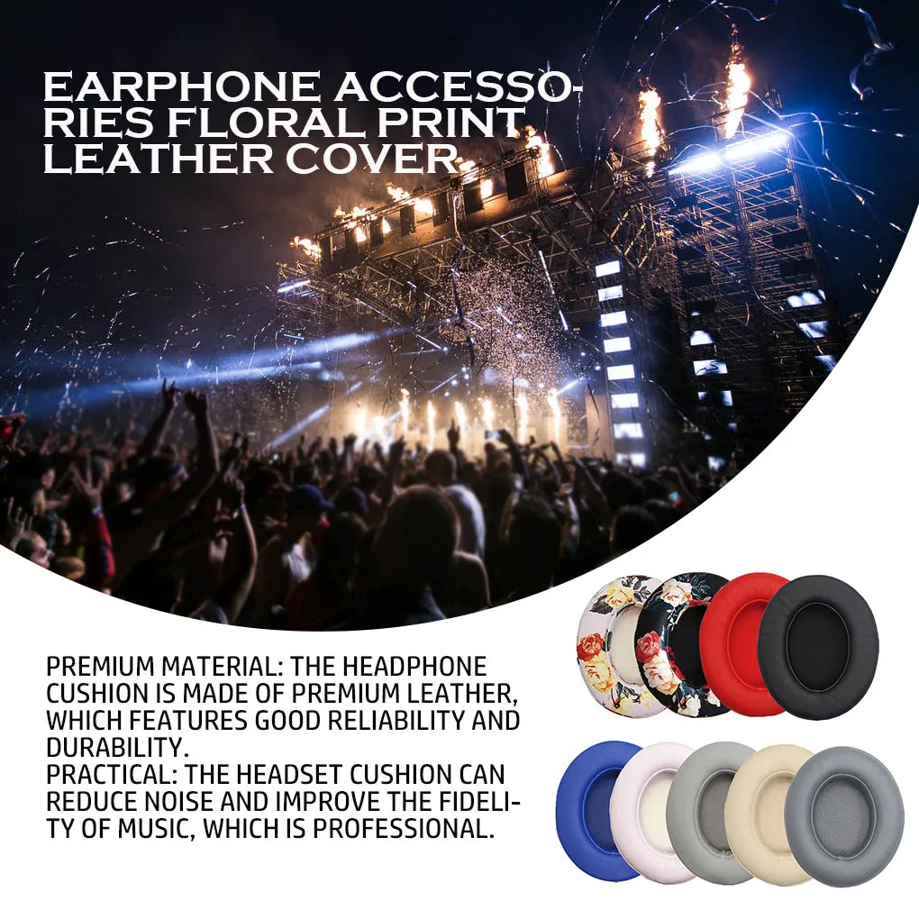 2x Kopfhörer kissen Ohr polster Geräusch unterdrückende Kopfhörer Schwamm Ohren schützer Ersatz für Studio 2,0 3,0 Champagner