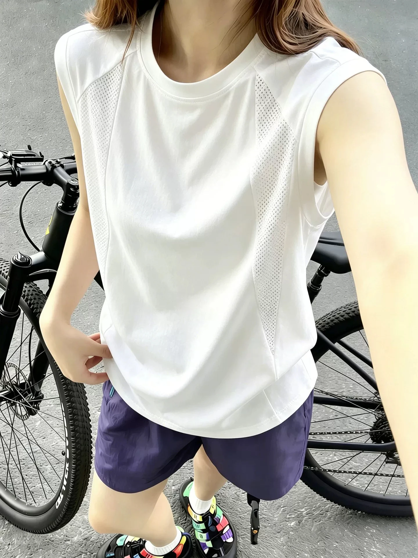 Breathable Quick Dry Sports Vest And Shorts Set Unisex Outdoor Summer Sun Protection Cycling Clothing Badminton Training Suit