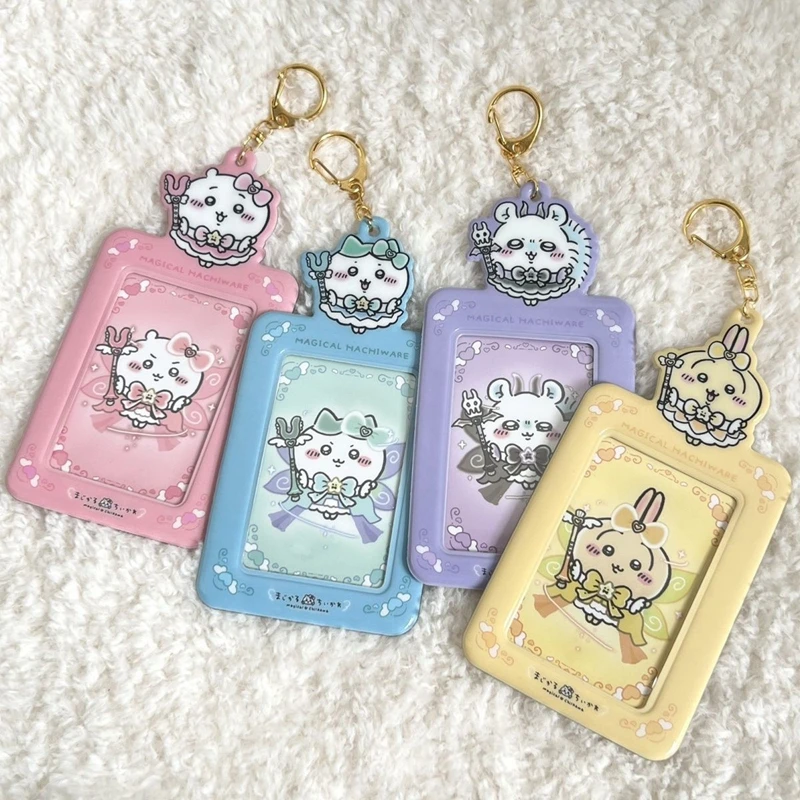 Ins Kawaii Cartoon Kpop Card Holder 3 inch Bus Card Bank ID Card Protective Display Sleeves Students Bag Pendant Gift