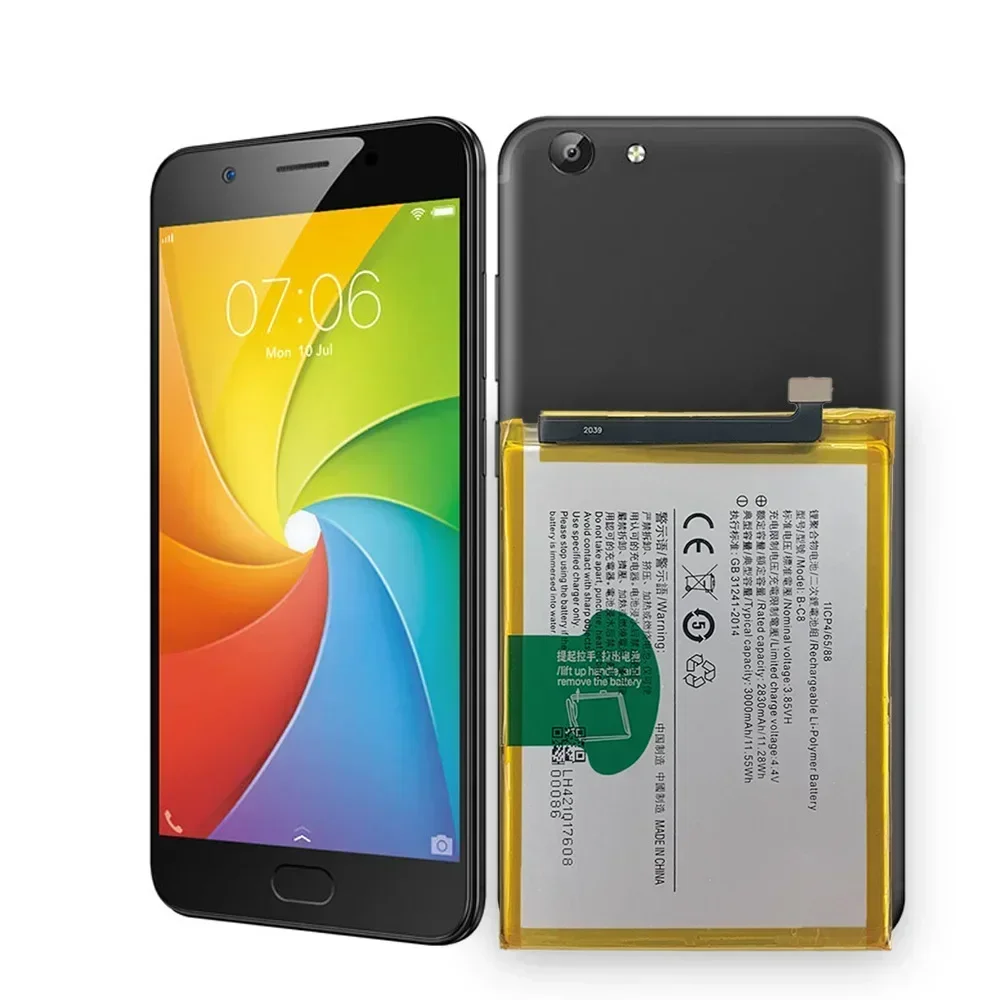 

Подходящая сменная батарея для телефона Vivo Y69, батарея 1714 B-C8, 3000 мАч, литиевая батарея большой емкости для мобильного телефона