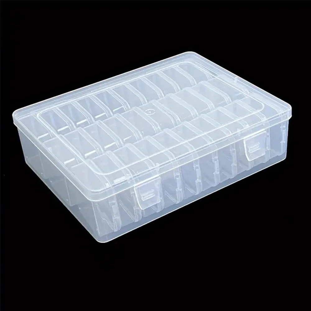 

Multiple Grid Beads Storage Box Plastic DIY Jewelry Storage Case Save Space Transparent Craft Storage Tool Box Necklaces