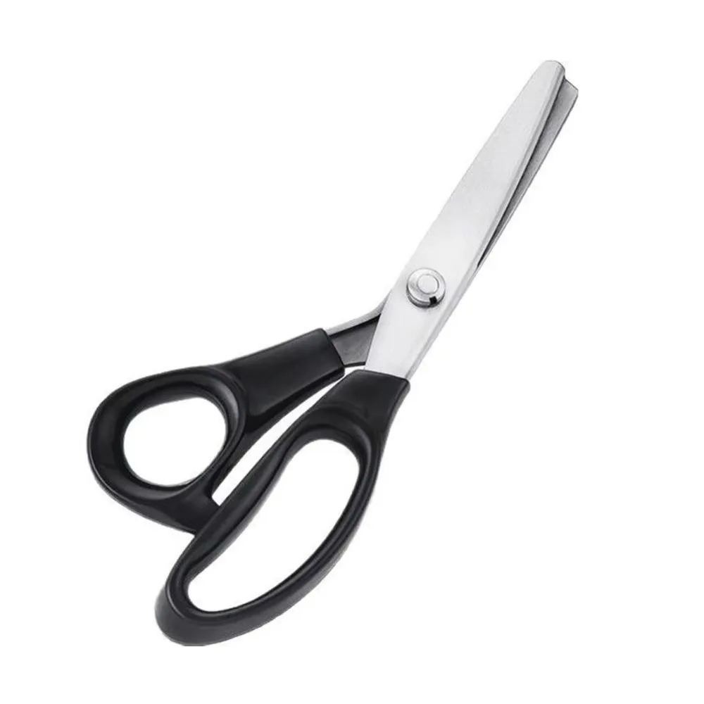 Stainless Steel Pinking Shears Triangle Teeth Serrated Edge Tailor Scissors Ergonomic Handle Wave Cutting Zig Zag Scissors